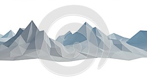 Low Poly Mountain Range