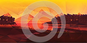 Low poly Nature Landscape