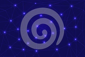 Low Poly Network Design. Stylized 3D Connection Nodes and Web Structures for Tech, UI, Apps, and Digital Visuals