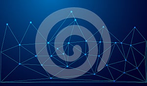 Low Poly Network Design: Stylized 3D Connection Nodes and Web Structures for Tech, UI, Apps, and Digital Visuals