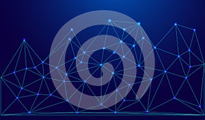 Low Poly Network Design: Stylized 3D Connection Nodes and Web Structures for Tech, UI, Apps, and Digital Visuals
