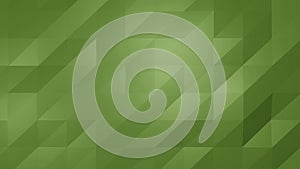 Low Poly olive darkgreen loop Abstract Background. Seamlessly Loopable.