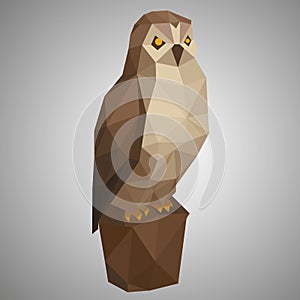 Low poly owl.
