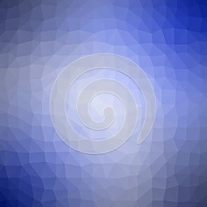 Low poly pattern. Abstract blue background. Vector illustration.
