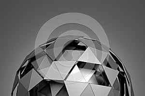 Low Poly Sphere with Chaotic Structure