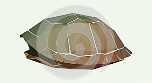 A low poly style emphasizing angular patterns to create a modern