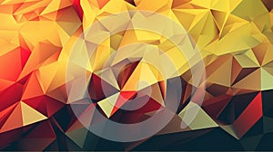 Low poly yellow pattern, creative digital illustration, abstract, backgrounds