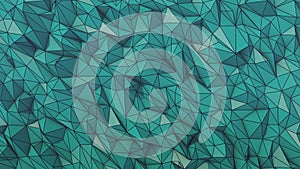 Low polygon animated background blue wire frame
