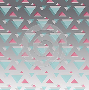 Low polygon and geometric background in vintage and retro style