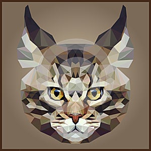 Low polygonal Cat