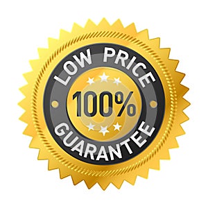 100% low price guarantee sticker photo