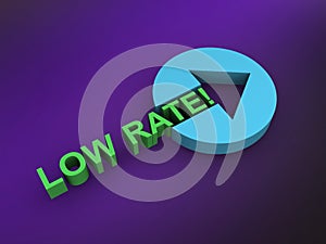 low rate on purple