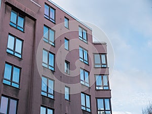 Low Rise Apartment Building with Corner Windows