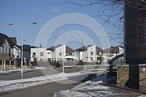 Low-rise buildings in the city