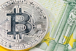 Low season or bear market Bitcoin cryptocurrency, digital money