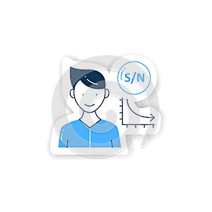 Low signal sticker icon