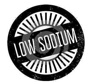 Low Sodium rubber stamp