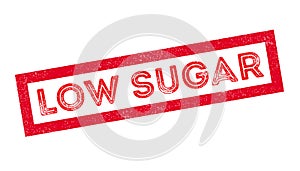 Low Sugar rubber stamp