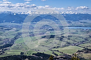 Nízke Tatry zo Západných Tatier, Slovensko, turistická téma