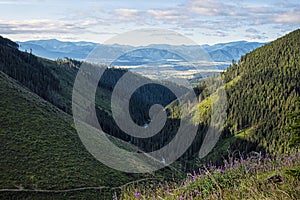 Low Tatras and Liptov basin from Western Tatras, Slovakia