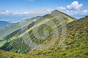 Horská scenéria Nízkych Tatier, Slovensko