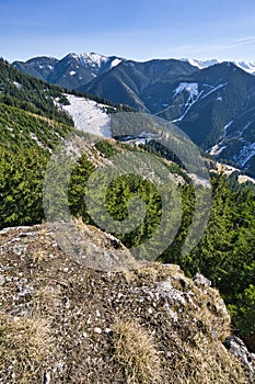 Nízké Tatry z vrchu Poludnica