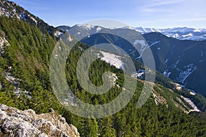 Low Tatras mountains from Poludnica hill