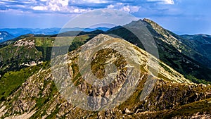 Národný park Nízke Tatry, Karpaty, Slovensko. Letná horská krajina