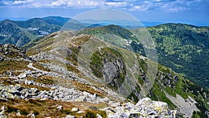 Low Tatras National Park, Carpathians, Slovakia. Summer mountain landscape