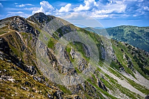 Národný park Nízke Tatry, Karpaty, Slovensko. Letná horská krajina