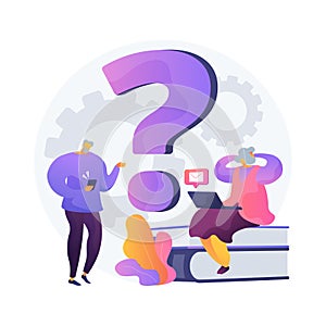 Low-technical communication abstract concept vector illustration.