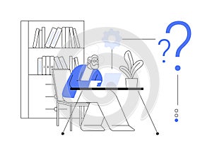 Low-technical communication abstract concept vector illustration.