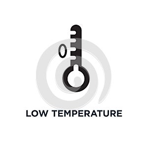 Low temperature icon. Simple element illustration. Low temperatu photo