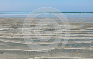Low tide on the beach