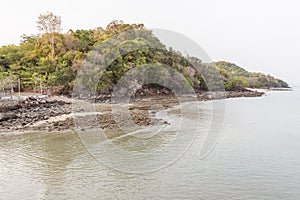 Low tide beach in the evening at Ko Yao Noi, Phang Nga province, Thailand