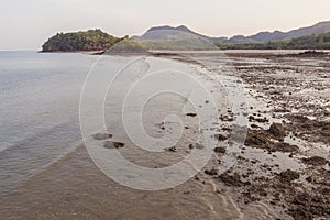 Low tide beach in the evening at Ko Yao Noi, Phang Nga province, Thailand