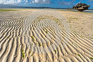 Low tide at Boracay island White Beach of Phils