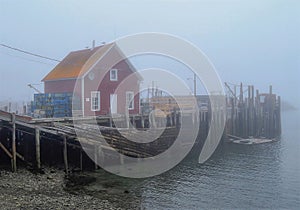 Low Tide at a Fishing Wharf on the Yarmouth Bar