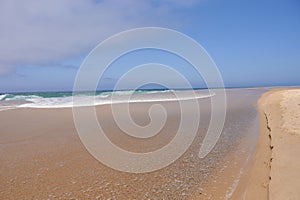 Low tide at foz do arelho photo