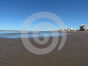 Low tide at Monte Hermoso Beach