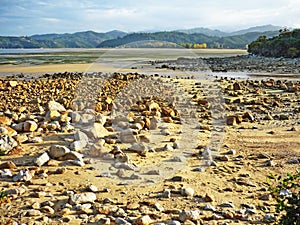 Low tide at Pacific ocean, Kaiteriteri, New Zealand