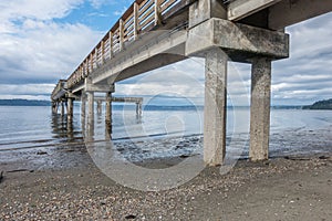 Low Tide And Pier