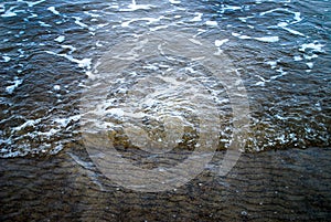 Low Tide Sea Foam Ripples background