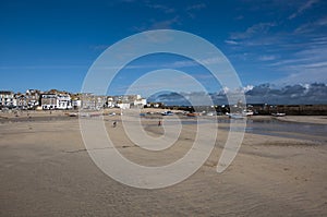 Low tide in St Ives harbour