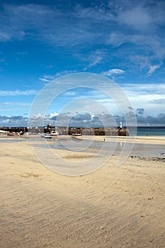 Low tide in St Ives harbour