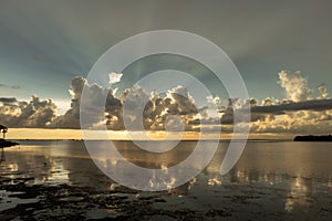 Low Tide Sunset across the Bay