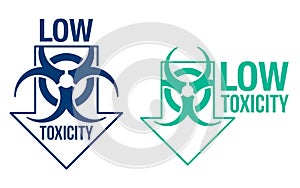 Low toxicity badge - minimum hazardous substances photo