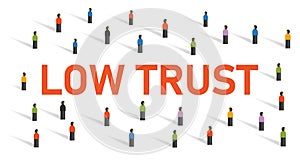 low trust society community with low truthful strength partnership