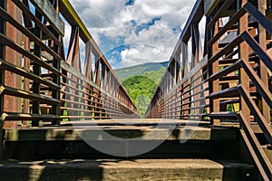 A Low View of an Appalachian Trail Footbridge