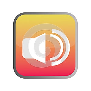 low volume button. Vector illustration decorative design